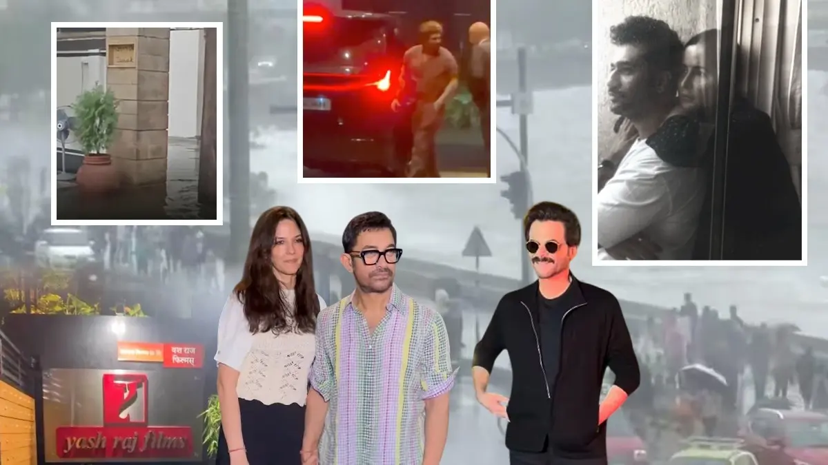 Mumbai Rains: VicKat Share Romantic Moment, YRF Hosts Alpha Screening, Allu Arjun Braves Strong Wind, Amitabh Bachchan's Janak Hit With Water Logging, See How Other Celebs Are Coping How are celebrities coping with Mumbai rain