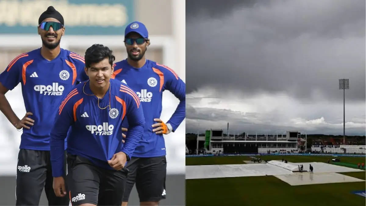 IND vs ENG T20: बारिश बिगाड़ेगी वैभव सूर्यवंशी का डेब्यू? टीम इंडिया-इंग्लैंड टी20 मैच से पहले आसमान में छाए घने बादल IND vs ENG riverside ground weather