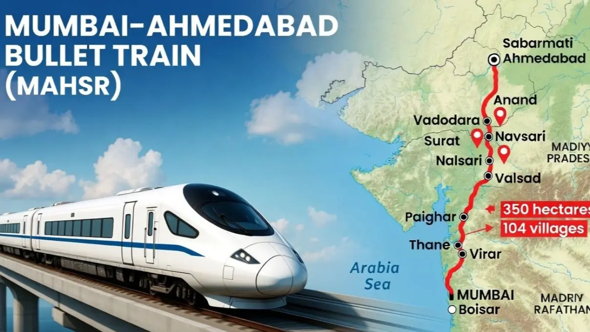 India's First Bullet Train: 15 अगस्त से दौड़ेगी देश की पहली बुलेट ट्रेन, मुंबई से अहमदाबाद के बीच इन 12 स्टेशनों पर रुकेगी, जानें खासियत India's First Bullet Train15 अगस्त से दौड़ेगी देश की पहली बुलेट ट्रेन