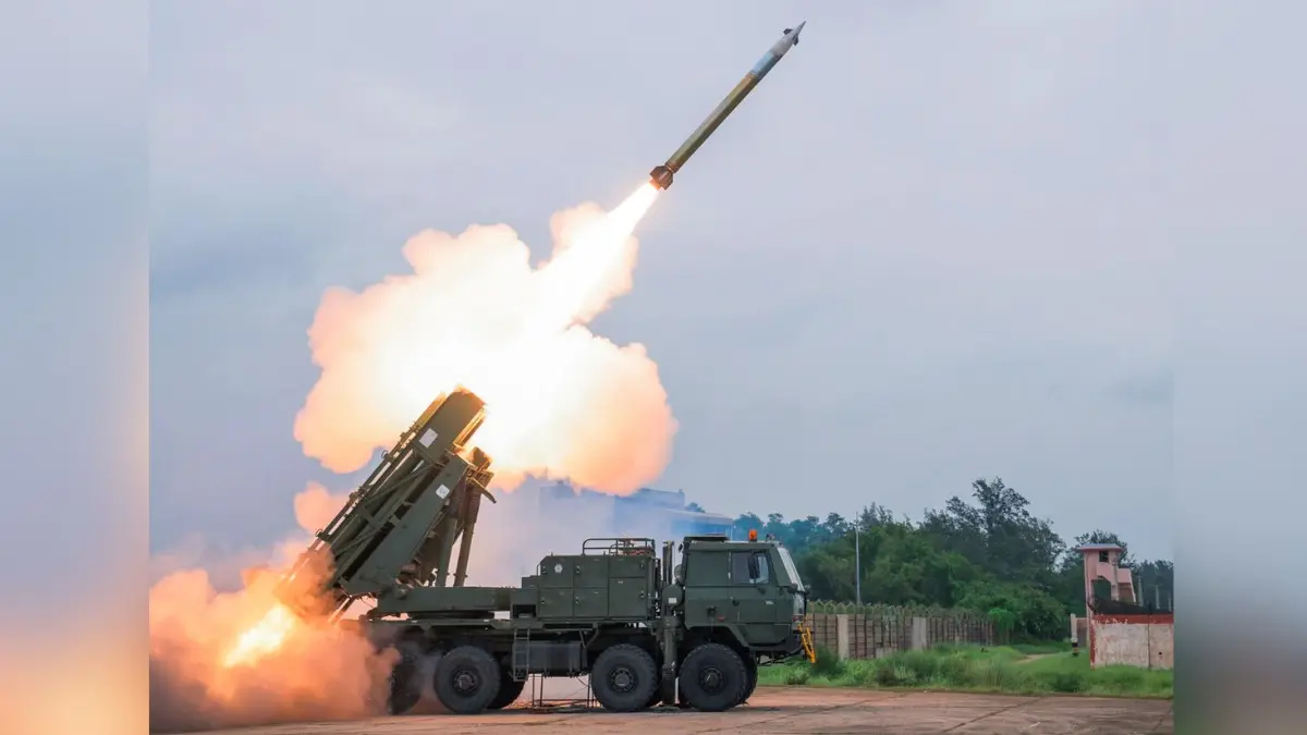 WATCH: India Successfully Tests Pinaka Long Range Rocket As It Hits Target With Textbook Precision At 60 KM Range India Successfully Tests Pinaka Long Range Guided Rocket