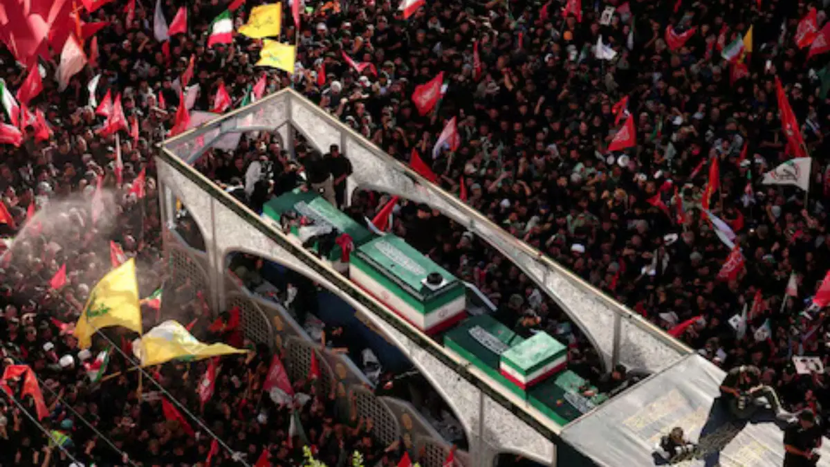 Iran's Late Supreme Leader Ayatollah Ali Khamenei Laid To Rest in Mashhad As Thousands Gather To Bid Farewell Iran's Late Supreme Leader Ayatollah Ali Khamenei Laid To Rest in Mashhad As Thousands Gather To Bid Farewell