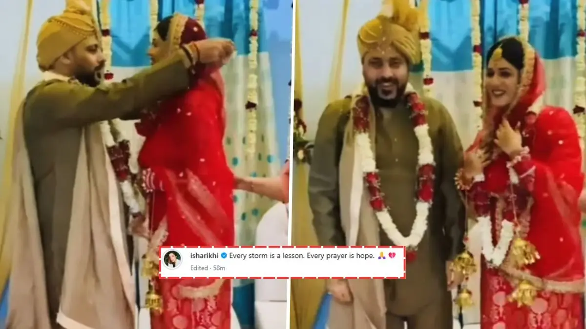 Isha Rikhi Shares Wedding Video With Badshah With A Cryptic Note: Every Storm Is A Lesson... Isha Rikhi-Badshah Wedding Video