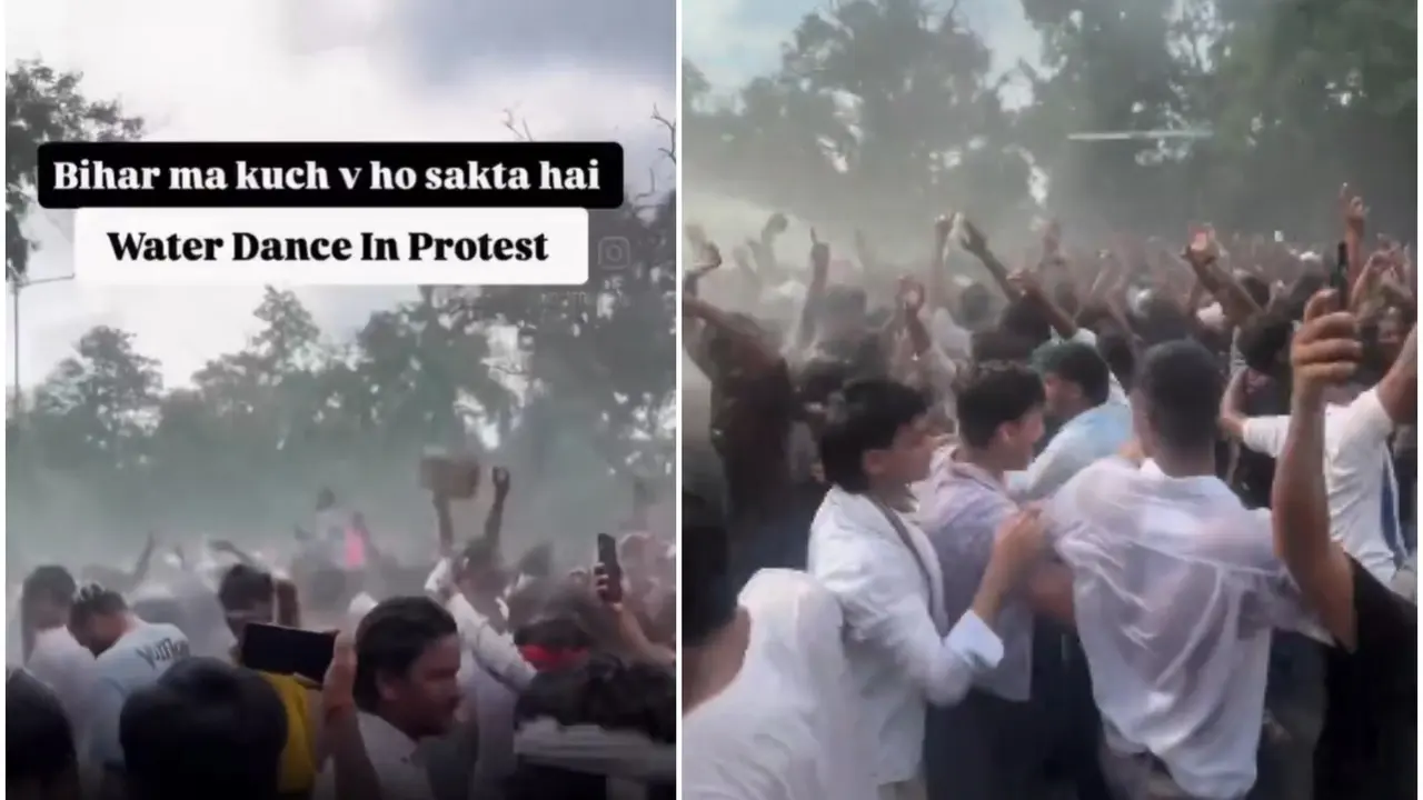 'It's Too Hot!': Next-Level Bihari NEET Protesters Ask Cops To Use Water Cannons, Break Into Impromptu 'Rain Dance' | Viral Videos 'It's Too Hot!': 'Next-Level' Bihari NEET Protesters Ask Cops To Use Water Cannons, Break Into Impromptu 'Rain Dance' | Viral Videos