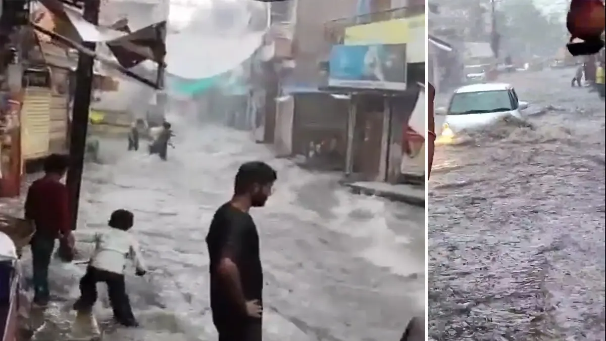 Jodhpur Submerged in Minutes as Heavy Rain Turns City Streets into Rivers Jodhpur Flooded After Minutes of Heavy Rain