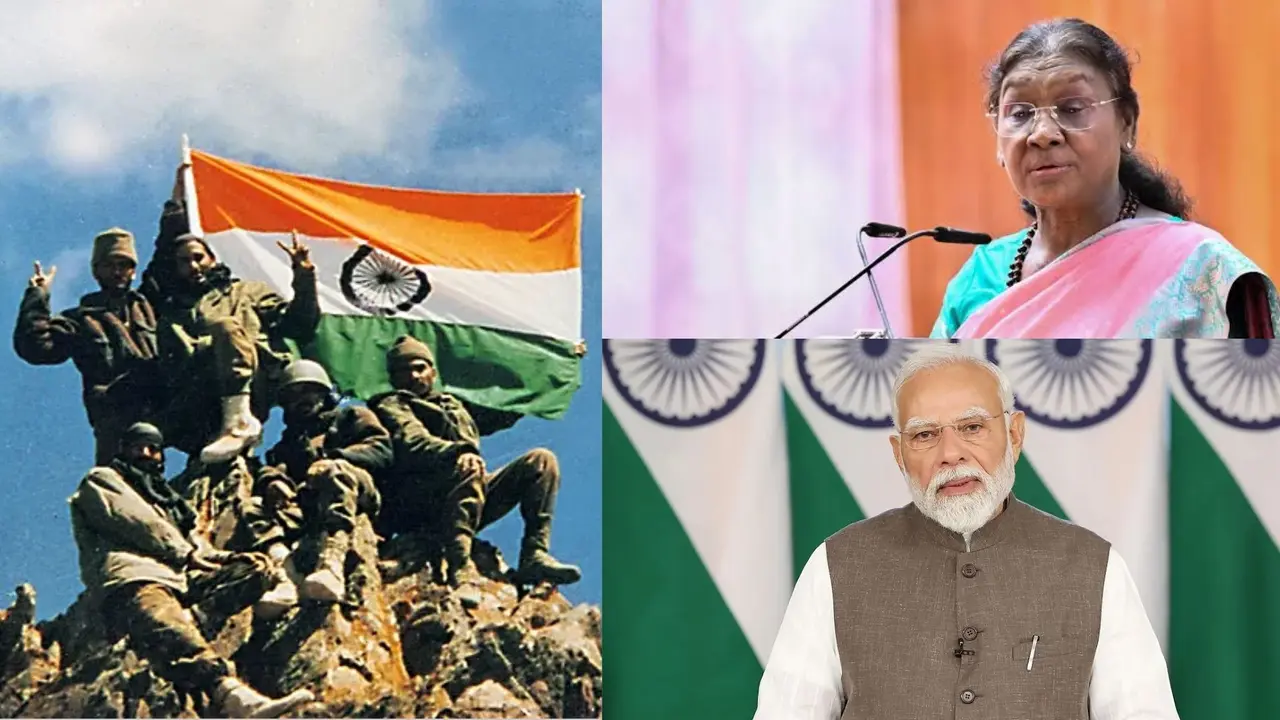 Kargil Vijay Diwas: 'शौर्य, त्याग और राष्ट्रनिष्ठा का प्रतीक', कारगिल विजय दिवस पर राष्ट्रपति-PM मोदी समेत दिग्गज नेताओं ने शहीदों को दी श्रद्धांजलि Kargil Vijay Diwas