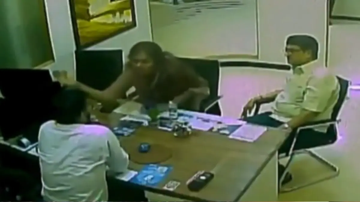 Karunanidhi’s Granddaughter Kayalvizhi Booked for Allegedly Slapping SBI Manager in Chennai: Viral CCTV Sparks Outrage Kayalvizhi Booked for Allegedly Slapping SBI Manager in Chennai