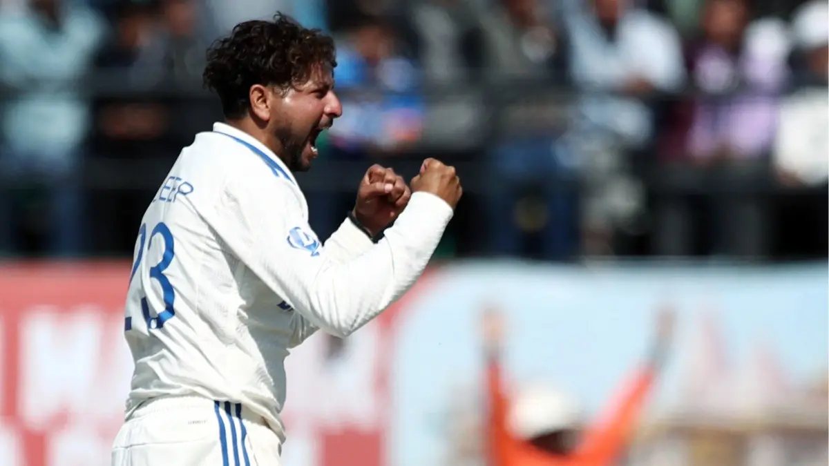 Kuldeep Yadav Signs For Yorkshire, India Spinner Set For Maiden County Cricket Stint Kuldeep Yadav celebrating after taking a wicket against England in 2024