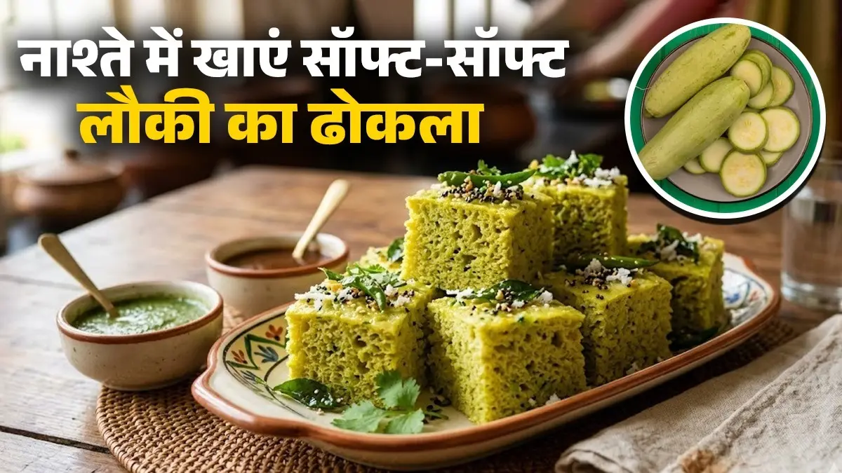 Lauki Ka Dhokla Recipe: घर में ऐसे बनाएं सॉफ्ट और स्पंजी लौकी का ढोकला, नोट करें हेल्दी और आसान रेसिपी lauki ka dhokla recipe healthy for stomach bottle gourd dish besan khaman gujarati snack