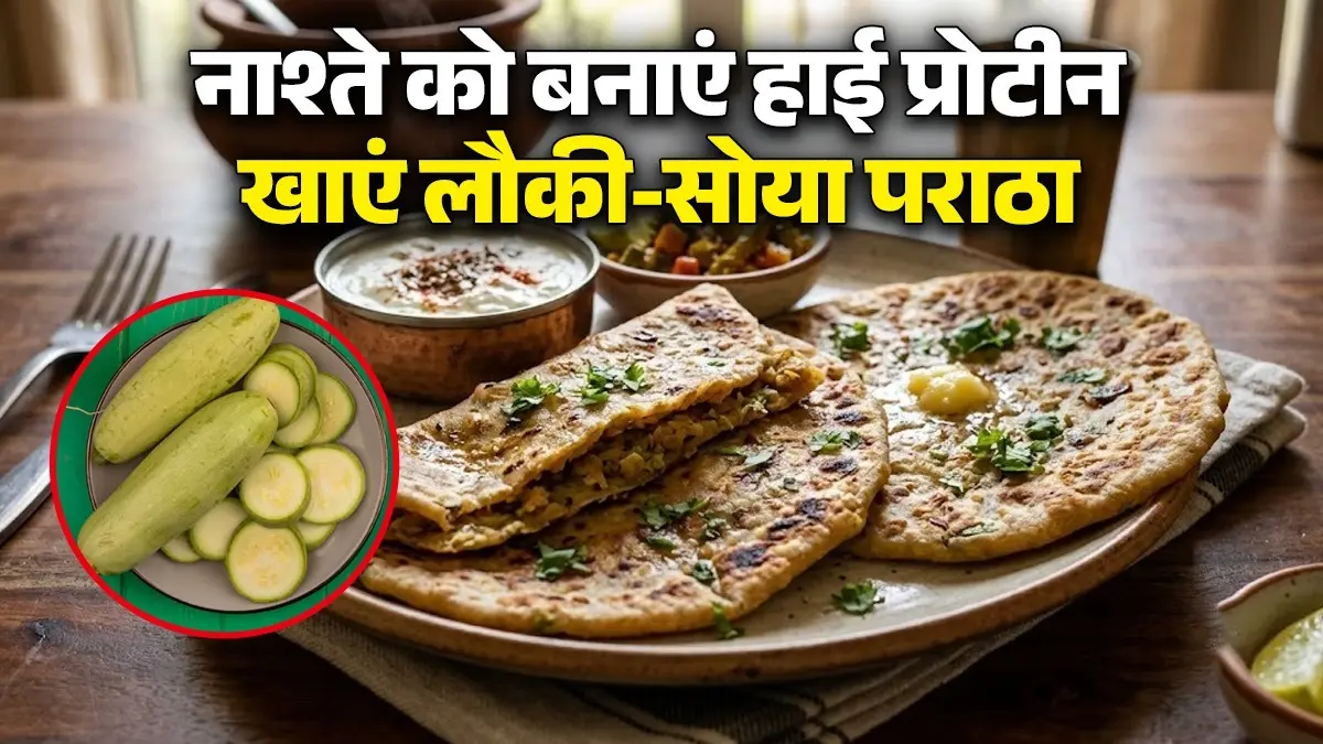 Lauki Soya Paratha Recipe: नाश्ते को बनाना है हाई प्रोटीन? खाएं लौकी-सोया का पराठा, भूल जाएंगे आलू-पनीर का स्वाद Lauki Soya Paratha Recipe
