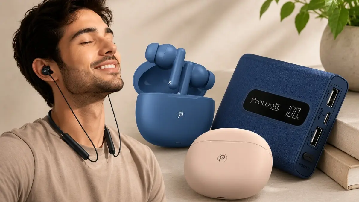 Lava Expands Pro Series With New TWS Earbuds, Neckband and 10,000mAh Power Bank lava