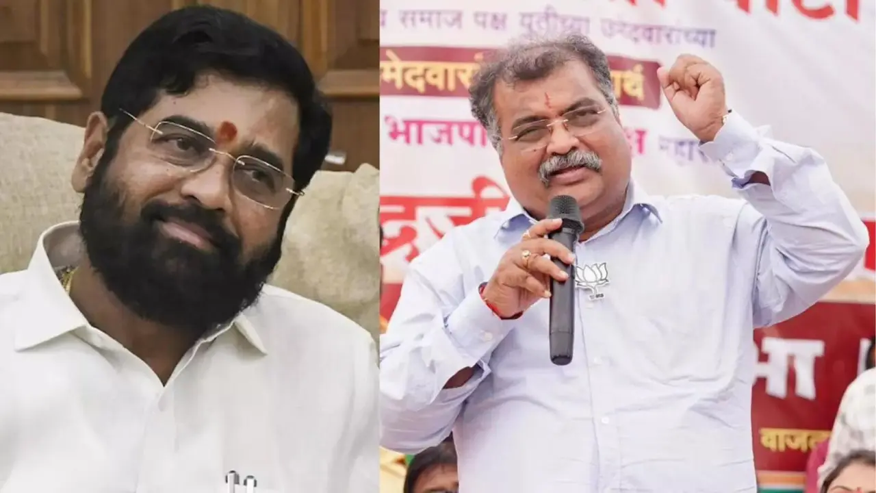 महाराष्ट्र में रविंद्र चव्हाण-एकनाथ शिंदे ने फिर लगाया मास्टरस्ट्रोक, रणनीति से विरोधी पैनल चारों खाने चित; इस चुनाव में जीती 21 में से 13 सीटें maharashtra thane dcc bank election reslut bjp Ravindra Chavan eknath shinde faction won 13 seats out of 21