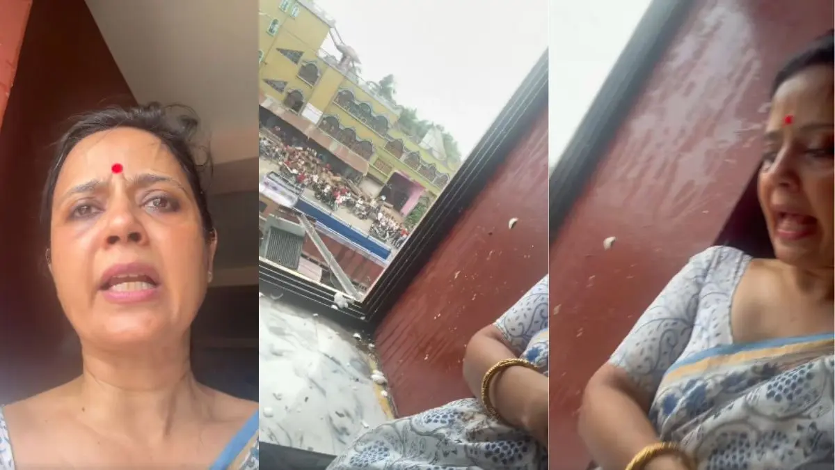 'एक भीड़ आई और मेरे घर की खिड़कियों से कर दिया अंडों-पत्थर से हमला, ये देखिए चोट के निशान...', भावुक होकर महुआ मोइत्रा ने शेयर किया VIDEO Mahua Moitra eggs pelting