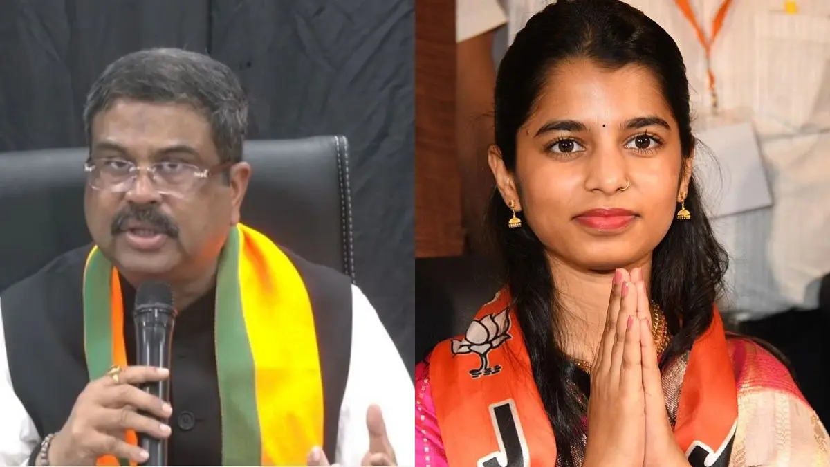 शिक्षा मंत्री के इस्तीफे पर बोलीं मैथिली ठाकुर, कहा-हम धर्मेंद्र प्रधान के साथ हैं, उन्होंने छात्रों की भावनाओं का सम्मान... maithili thakur reaction over dharmendra pradhan registration education minister
