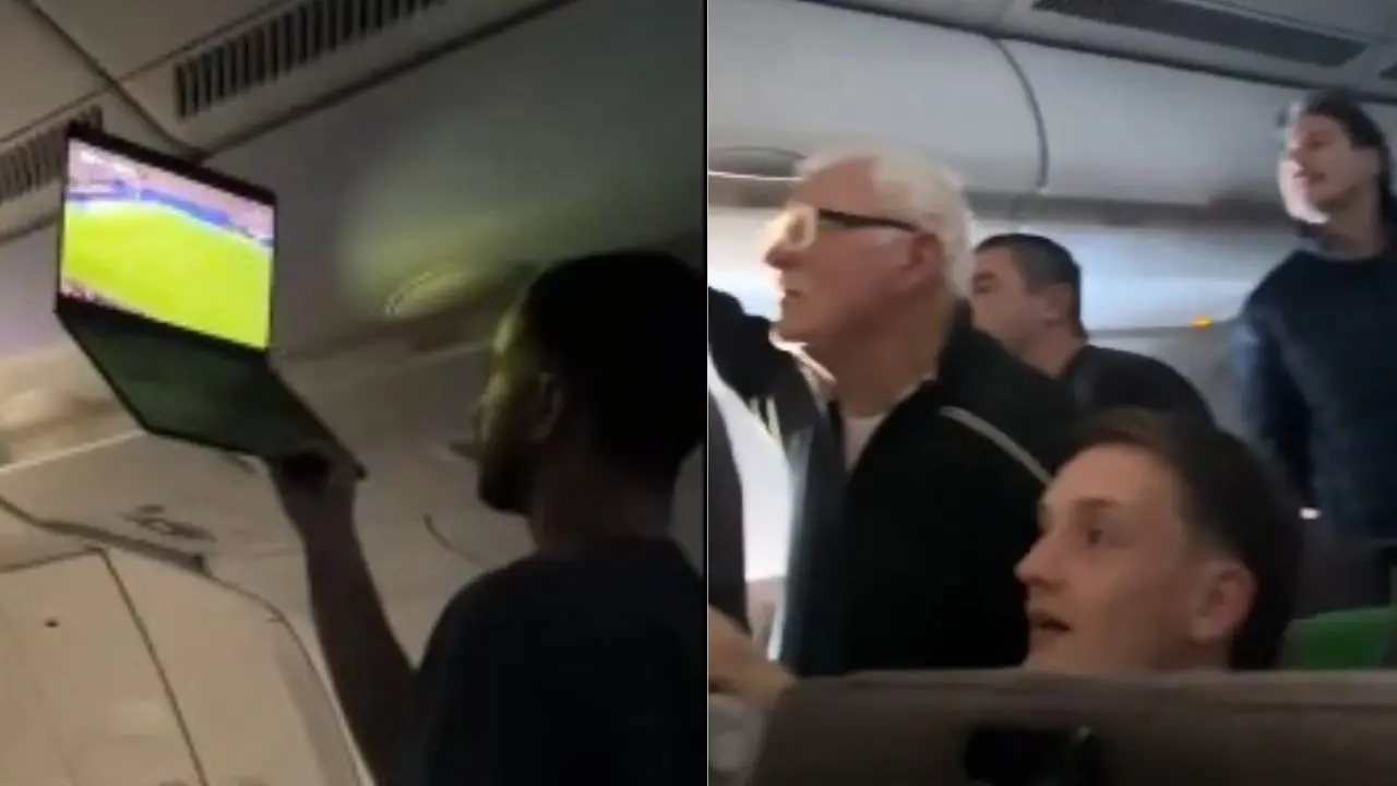 The Ultimate In-Flight Entertainment: Man Pays for Wi-Fi, Holds Laptop High for Passengers to Enjoy Argentina vs Egypt Match Mid-Air | WATCH Man Streams Argentina vs Egypt Match for Entire Plane