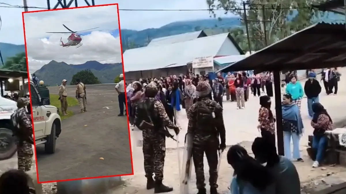 Manipur CM Lands In Churachandpur Amid Massive Security, Defies Shutdown Call Over BJP MLA Vungzagin Valte's Funeral Manipur CM Lands In Churachandpur Amid Massive Security, Defies Shutdown Call Over MLA Valte's Funeral