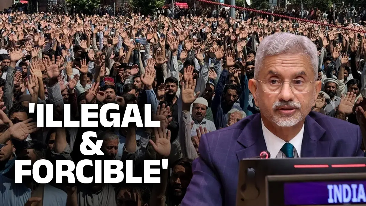MEA Debunks False Claims, Calls PoJK Elections 'Cosmetic' to Camouflage Pakistan's 'Illegal & Forcible' Occupation MEA Debunks False Claims, Calls PoJK Elections 'Cosmetic' to Camouflage Pakistan's 'Illegal & Forcible' Occupation