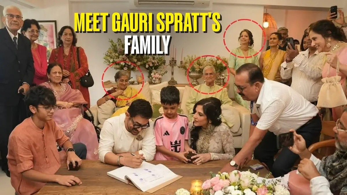 Viral: Gauri Spratt's Family's 1st Glimpse In Her Wedding Photo With Aamir Khan, Bride's Sister, Parents And Son Beam With Joy Meet Gauri Spratt's family