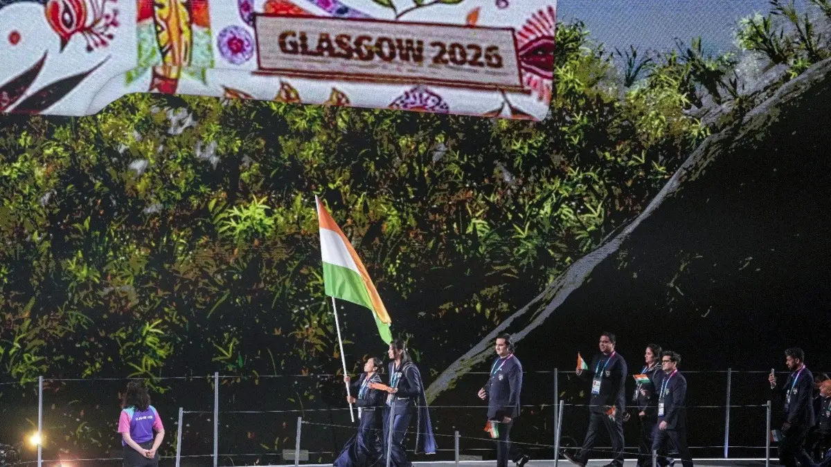 Commonwealth Games 2026, Day 3: Check Out India's Full Schedule, Timing, And Medal Events On July 25 Mirabai Chanu and Lovlina Borgohain lead India's contingent during the CWG 2026 opening ceremony