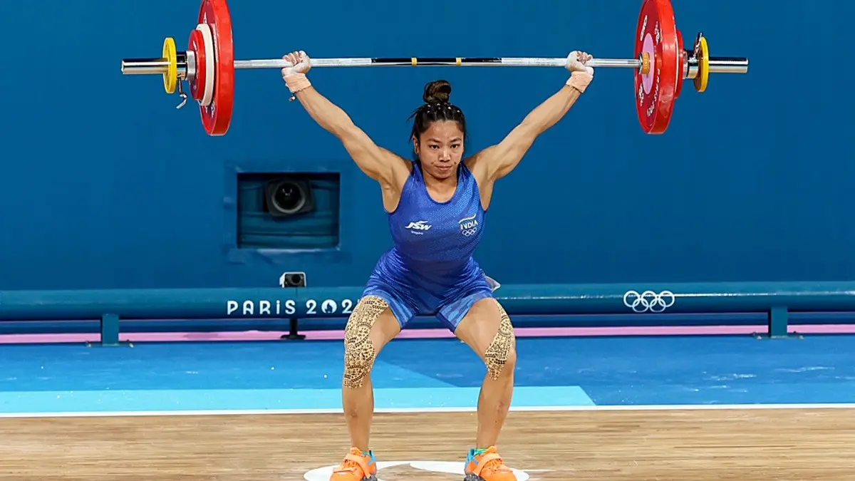 CWG 2026: Mirabai Chanu Scripts History At Games, Bags Historic Gold In Women's 48Kg Weightlifting Event Mirabai Chanu in action