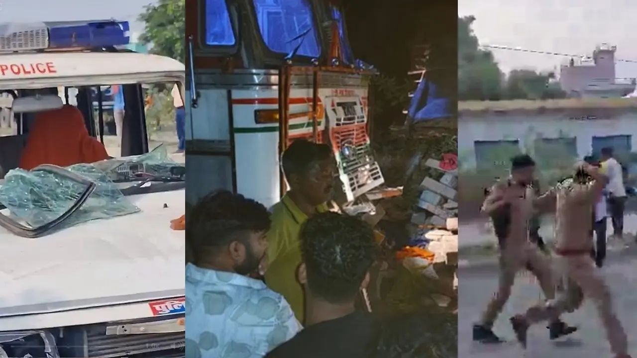 UP: घर में जा घुसा अनियंत्रित ट्रक, तीन लोगों की मौत के बाद मिर्जापुर में भारी बवाल; आक्रोशित भीड़ ने की पुलिस पर पत्थरबाजी; दरोगा समेत 4 सिपाही घायल Mirzapur truck accident