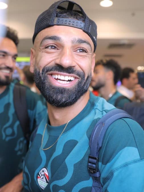 Mohamed Salah at Cairo Airport
