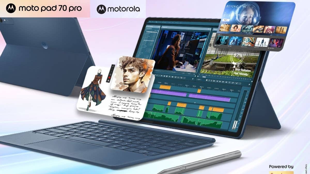 moto pad 70 PRO: मोटोरोला के 10200 mah बैटरी वाले तगड़े टैबलेट ने दी दस्तक, Flipkart Goat Sale में मिल रहा जबरदस्त ऑफर