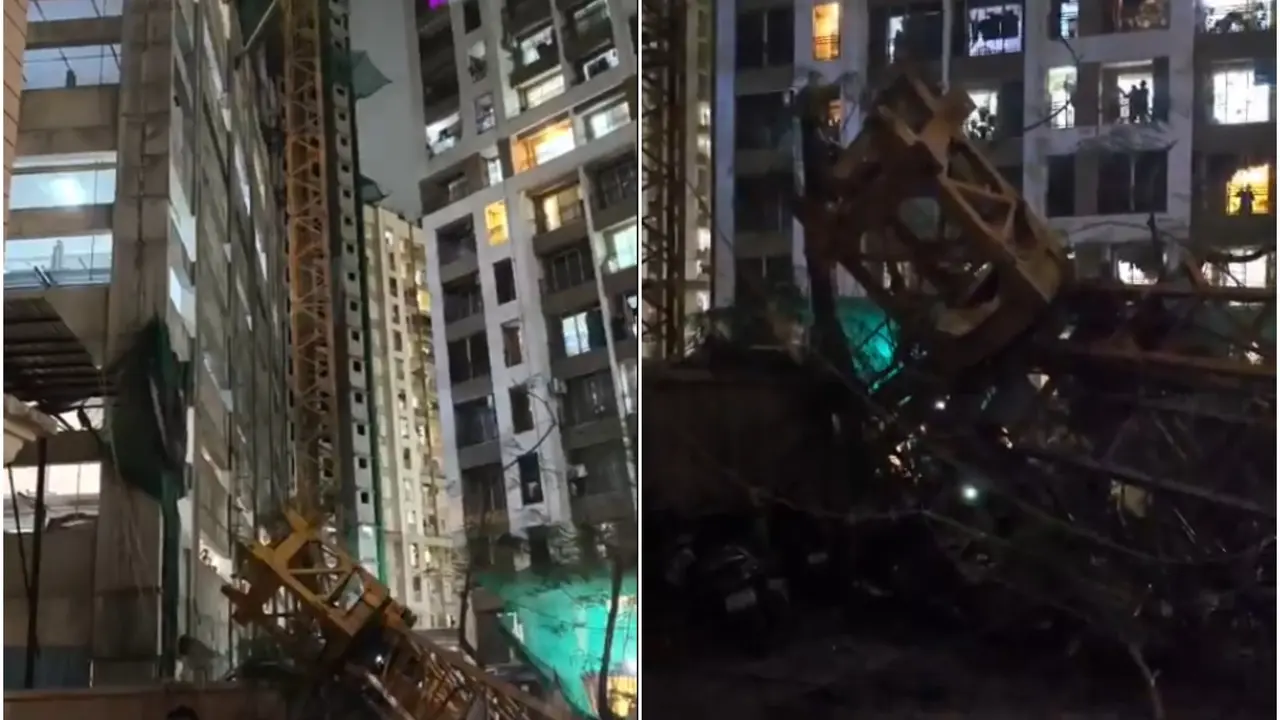 Mumbai High-Rise Horror: Crane Falls From 13th Floor Of Under-Construction Tower, 1 Killed Mumbai High-Rise Horror: Crane Falls From 13th Floor Of Under-Construction Tower, 1 Killed