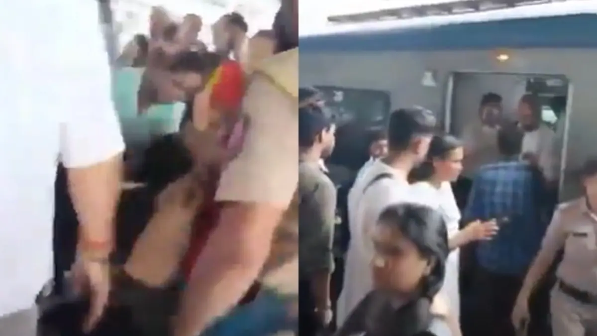 Mumbai: Passengers Faint And Suffocate In Rush Hour After AC Fails Inside Packed Local Train | VIDEO Mumbai: Passengers Faint And Suffocate In Rush Hour After AC Fails Inside Packed Local Train | VIDEO