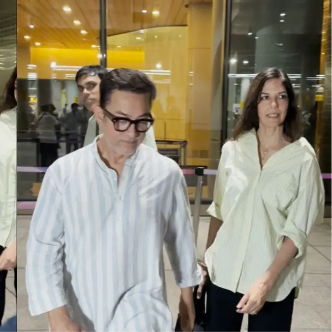Newlyweds Aamir Khan-Gauri Spratt Return To Mumbai 