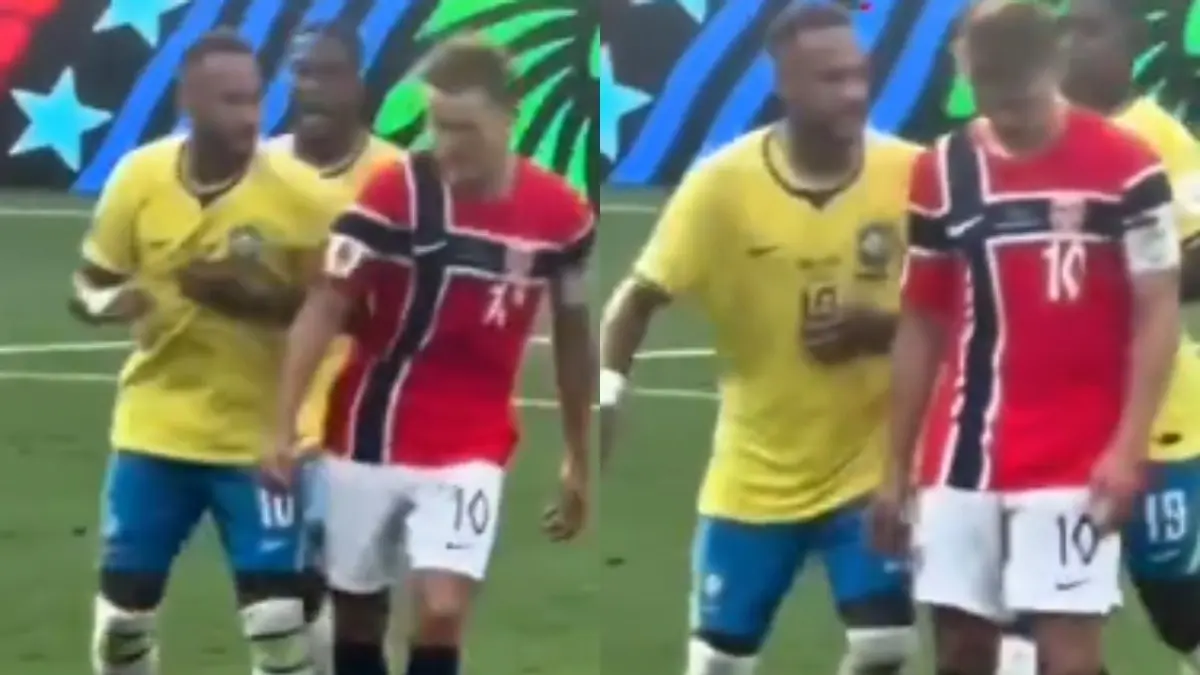 WATCH | Neymar Taunts Norwegian Player With Shoulder Shove as Brazil Get Knocked Out of 2026 FIFA World Cup; Video Goes Viral Neymar