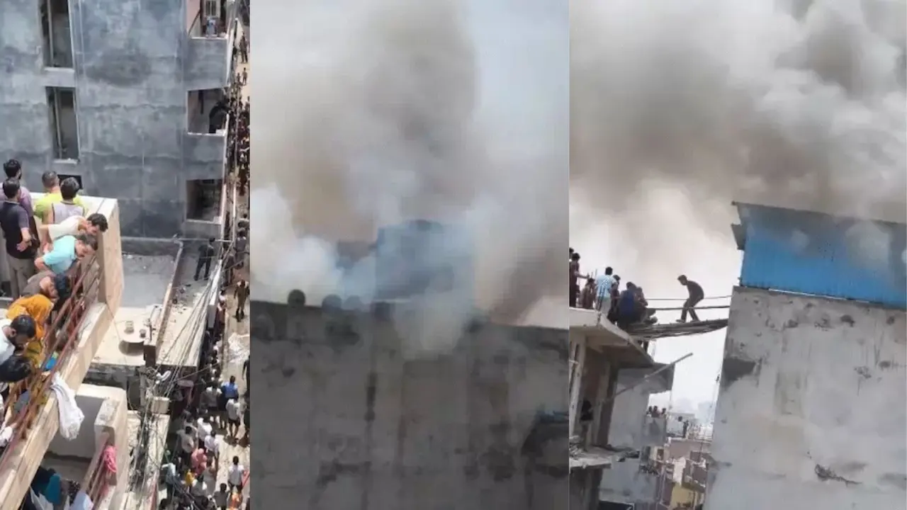 नोएडा के ममूरा गांव में भीषण आग से अफरा-तफरी, 2 लोगों की मौत, कई परिवार फंसे; CM योगी ने लिया संज्ञान noida mamura massive fire