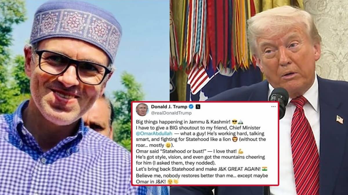 Omar Abdullah Shares AI-Generated Trump Post