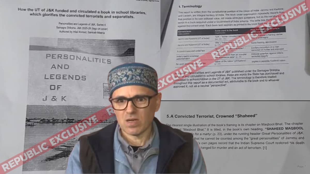 Omar Govt Under Fire Over Book Glorifying Terrorists, Separatist Leaders As 'Great Personalities' In J&K Schools