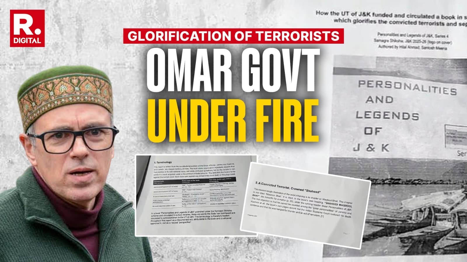 Omar Govt Under Fire Over Book Glorifying Terrorists, Separatist Leaders As 'Great Personalities' In J&K SchoolsOmar Govt Under Fire Over Book Glorifying Terrorists, Separatist Leaders As 'Great Personalities' In J&K Schools