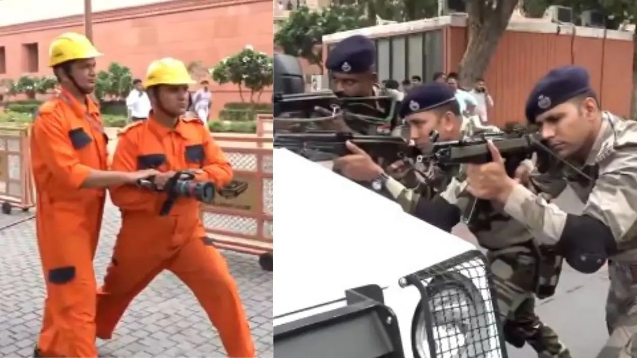 Central Delhi Locked Down: Heavy Security and Metro Closures Mark Opening Day of Parliament's Monsoon Session Parliament Security Beefed Up