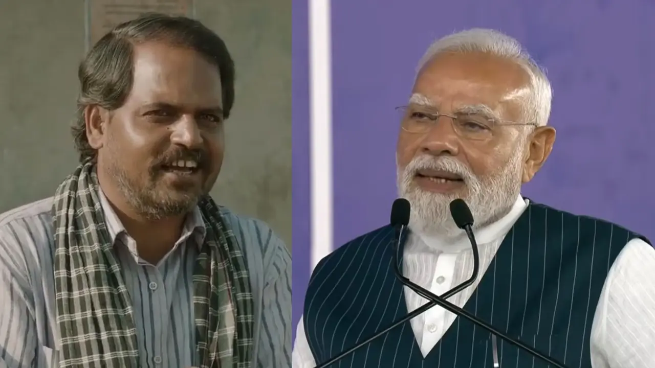 'सुन रहा है, विनोद', गुजरात में जब PM मोदी ने बोला 'पंचायत' का डायलॉग, गूंज उठे ठहाके- VIDEO PM Modi in Gujarat