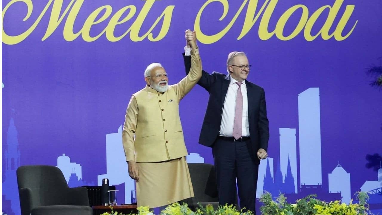 PM Narendra Modi with Australian PM Anthony Albanese