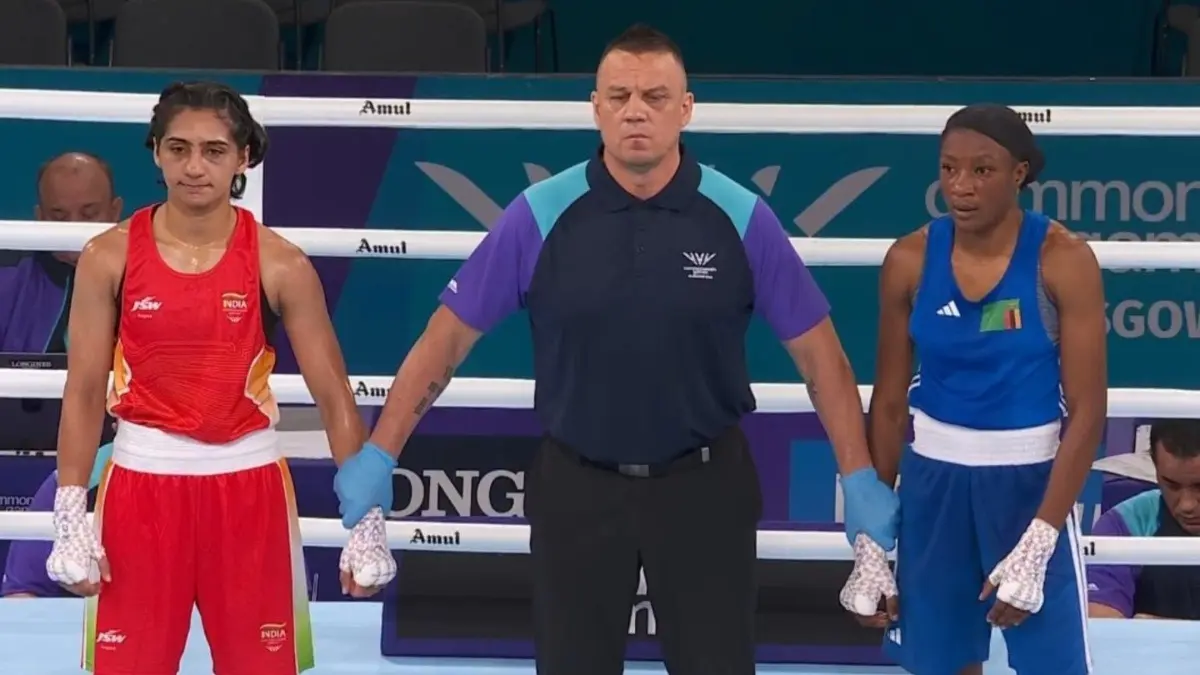 Commonwealth Games Day 9 Live Updates: Preeti Pawar Moves Into 54kg Final, To Face Scarlett Savannah Delgado In Gold Medal Bout Preeti Pawar in action