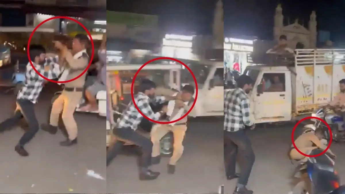 Pushed, Beat, Fled...: Lucknow Home Guard Assaulted After Stopping Wrong-Side Youth Driver At Haiderganj Chauraha | VIDEO Pushed Him Down, Beat Him, Fled...: Lucknow Home Guard Brutally Assaulted After Stopping Wrong-Side Youth Driver At Haiderganj Chauraha | VIDEO