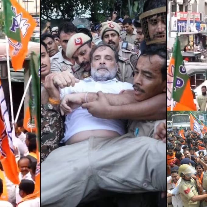 राहुल गांधी के खिलाफ BJP का देशभर में प्रदर्शन