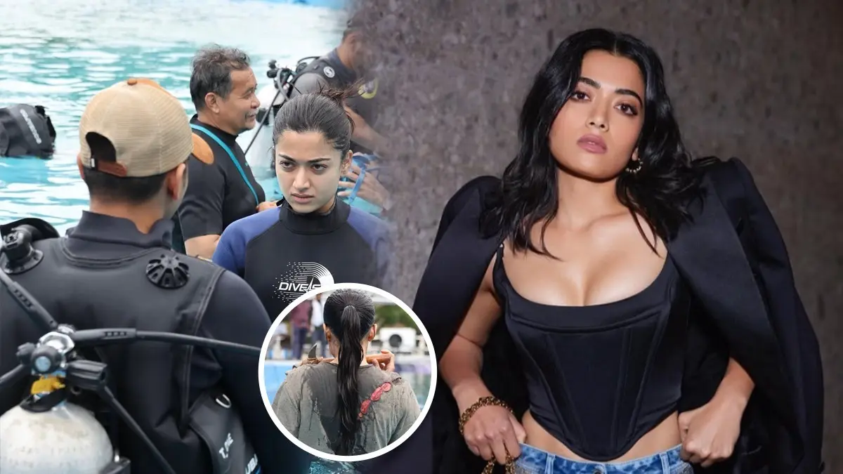 Rashmika Mandanna: फिल्म 'मैसा' के लिए रश्मिका मंदाना ने पानी में 20 घंटे की शूटिंग, बनीं इंडिया की पहली फीमेल-लीड अंडरवॉटर फाइटर rashmika-mandanna-underwater-fight stunt shoot for movie mysaa becomes-india-first-female-lead-in-underwater-action-role