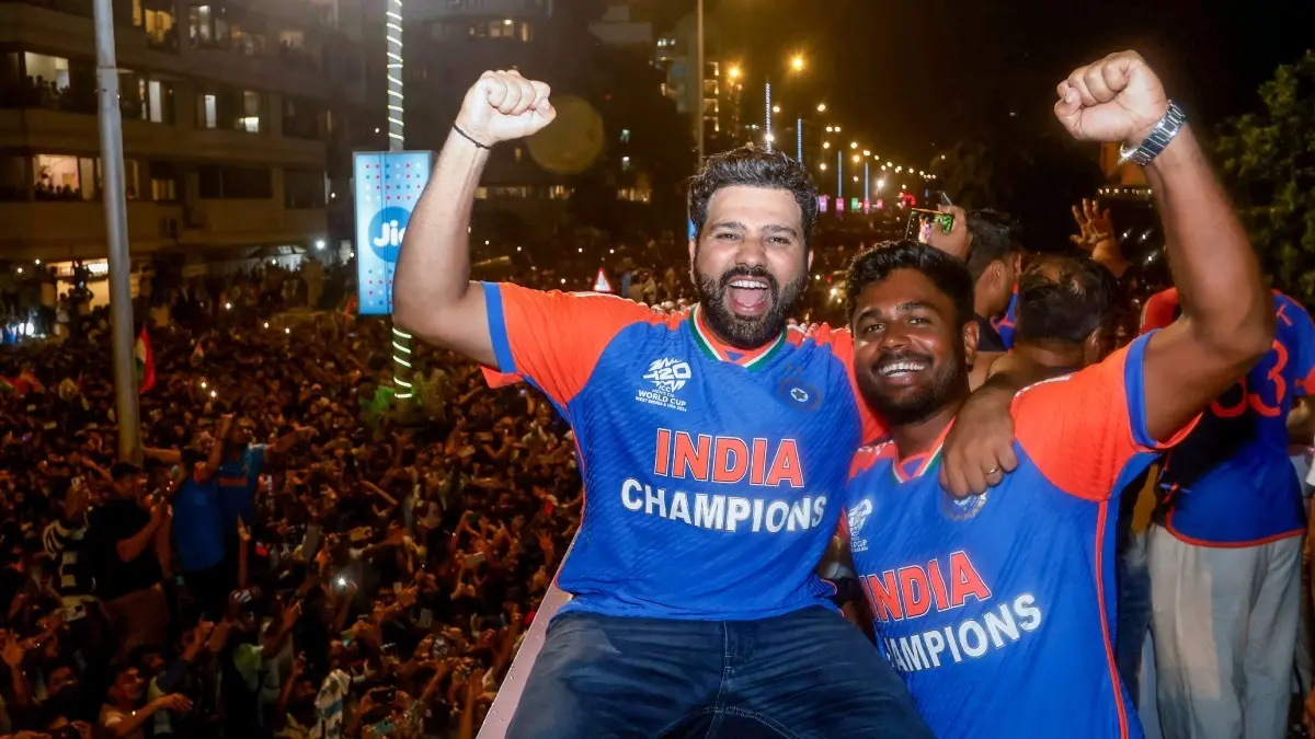 'I Didn't Believe Him At That Time': Sanju Samson Opens Up On Rohit Sharma's T20 World Cup Predictions Rohit Sharma and Sanju Samson