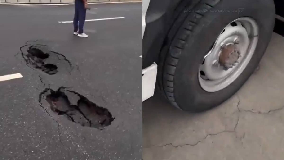 Rs 1,20,00,00,00,000 Delhi-Dehradun Expressway Develops Massive Potholes In First Monsoon, Viral Video Sparks Row