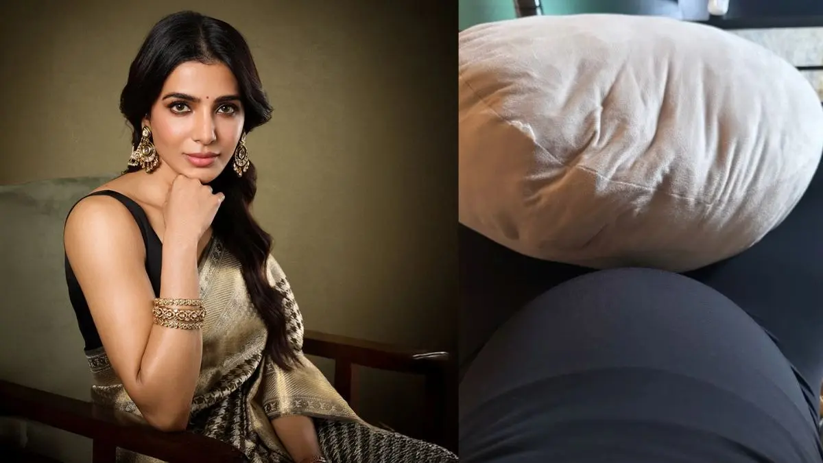 समांथा रुथ प्रभु ने फ्लॉन्ट किया 'बेबी बंप', बोलीं- मेरे सिक्स पैक ऐब्स...; सोशल मीडिया पर वायरल हुई लेटेस्ट तस्वीर Samantha Ruth Prabhu flaunts 'baby bump', says My six-pack abs... latest photo goes viral on social media