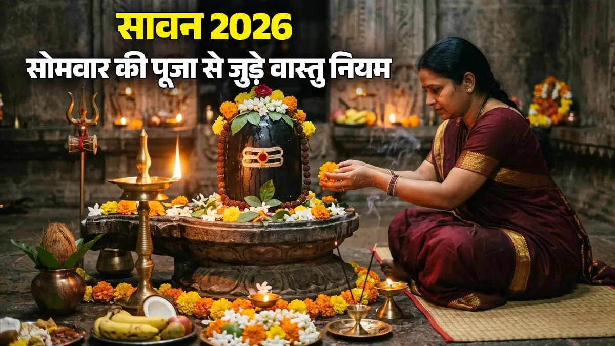 Sawan 2026 Somwar Puja Vastu Tips: सावन के सोमवार की पूजा से पहले घर में जरूर करें ये 5 काम, महादेव पूरी करेंगे हर मनोकामना; जानें वास्तु नियम sawan-2026-somwar-puja-vastu-tips lord shiva upay niyam