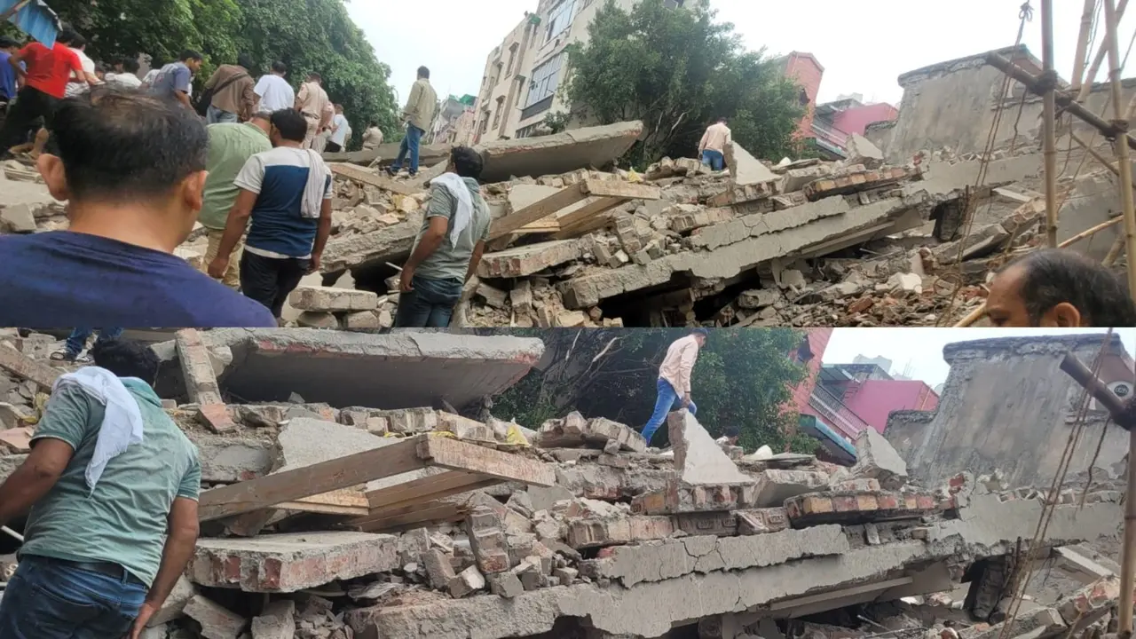 Delhi: लगातार हो रही बारिश के बीच बड़ा हादसा, रोहिणी में गिरी मल्टीस्टोरी बिल्डिंग, मलबे में कई लोगों के दबे होने की आशंका; रेस्क्यू जारी Several Feared Trapped As Under-Construction Building Collapses In Delhi's Rohini Amid Heavy Rain