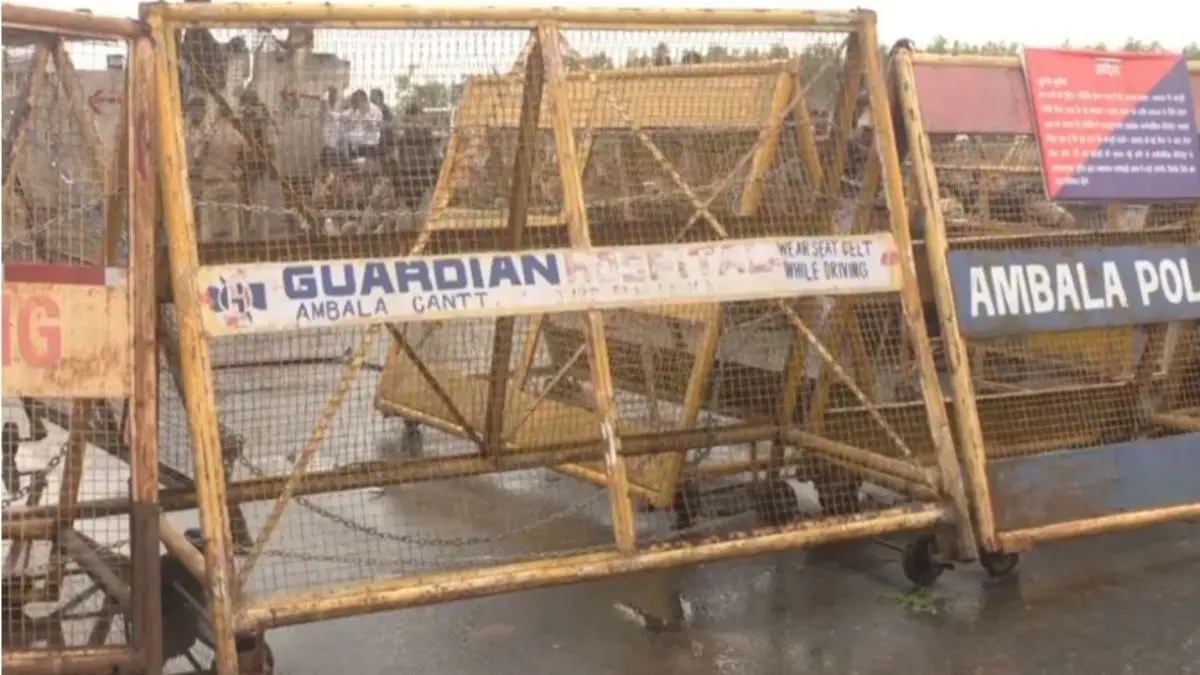 Shambhu Border Sealed As Farmers Gather For ‘Desh Bachao Morcha’ In Delhi Shambhu Border Sealed As Farmers Gather For ‘Desh Bachao Morcha’ In Delhi