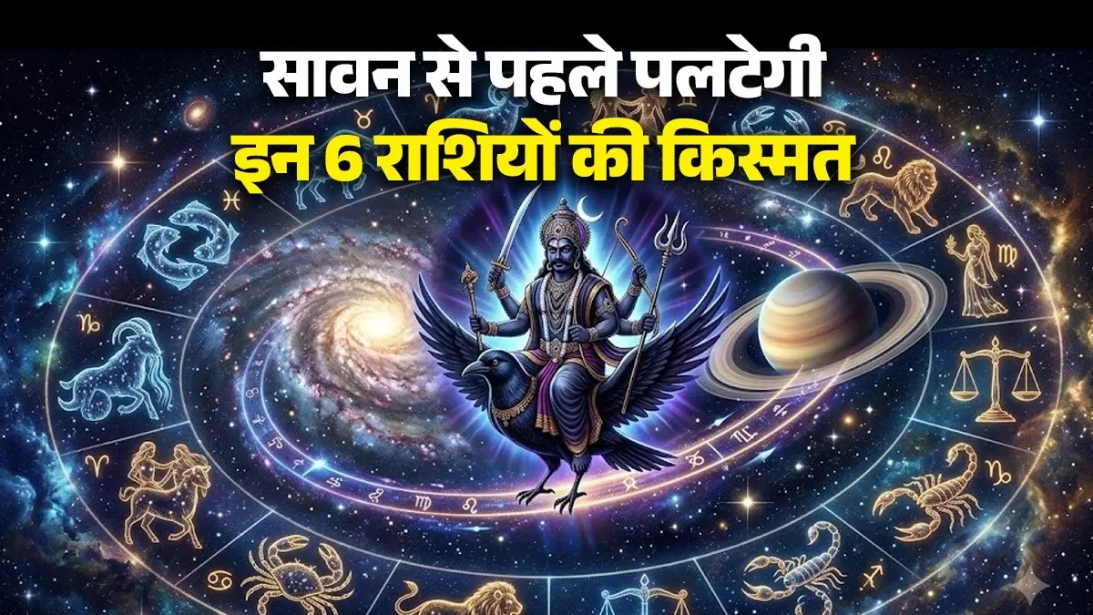 Shani Vakri 2026: सावन से पहले पलटेगी इन 6 राशियों की किस्मत, शनि देव शुरू करेंगे 'गोल्डन टाइम' Shani Vakri 2026 these 6 zodiac sign people will get something special and golden time
