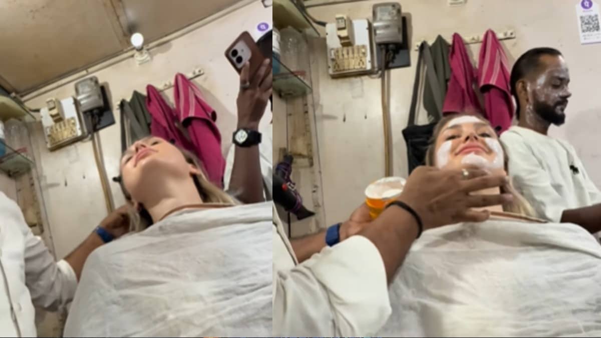 'She Paid Just Rs 100 For A 'Luxury' Facial!': Russian Tourist’s Visit To Delhi Barber Shop Breaks The Internet | WATCH
