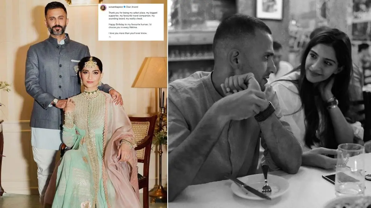 Sonam Kapoor ने खास अंदाज में दी पति आनंद को जन्मदिन की बधाई, लिखा एक बेहद भावुक नोट; कहा- 'आप मेरा सुकून हो' sonam-kapoor-wishes-husband anand-ahuja-happy-birthday-note on social media emotional post